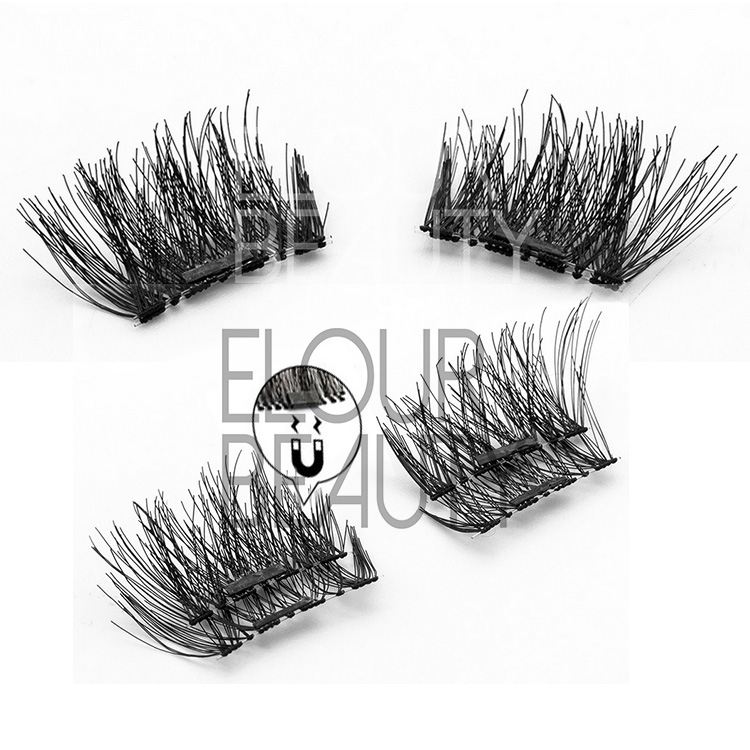 Soft light reusable magnetic eyelashes China manufacturer EA39